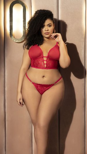 Mapale 7386X Two in One Babydoll and Two Piece Set