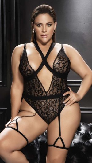 Mapale 8605X Peek-a-boo Bodysuit